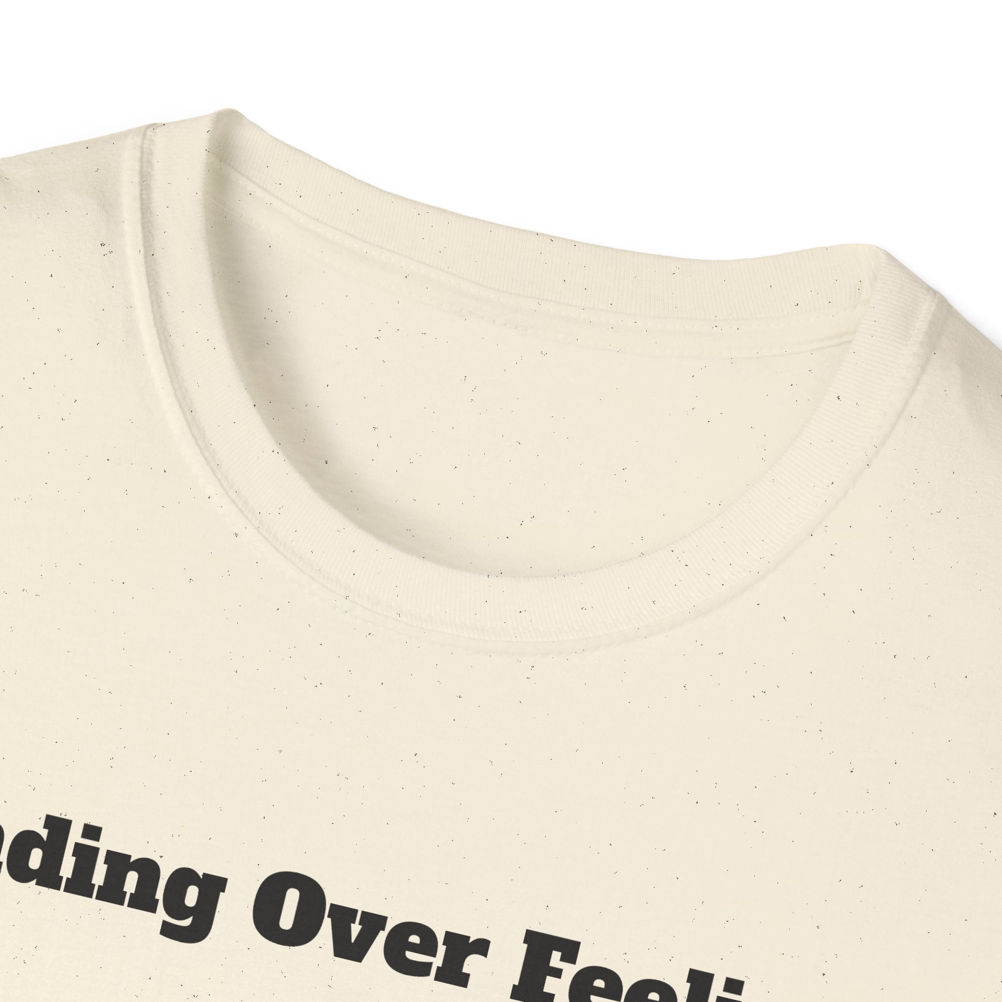 Funding Over Feelings T-Shirt – Minimalist Finance Quote Tee