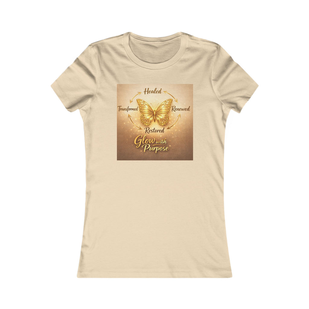 Butterfly Grace Women's Tee — Healed, Trusted, Restored Inspirational Shirt