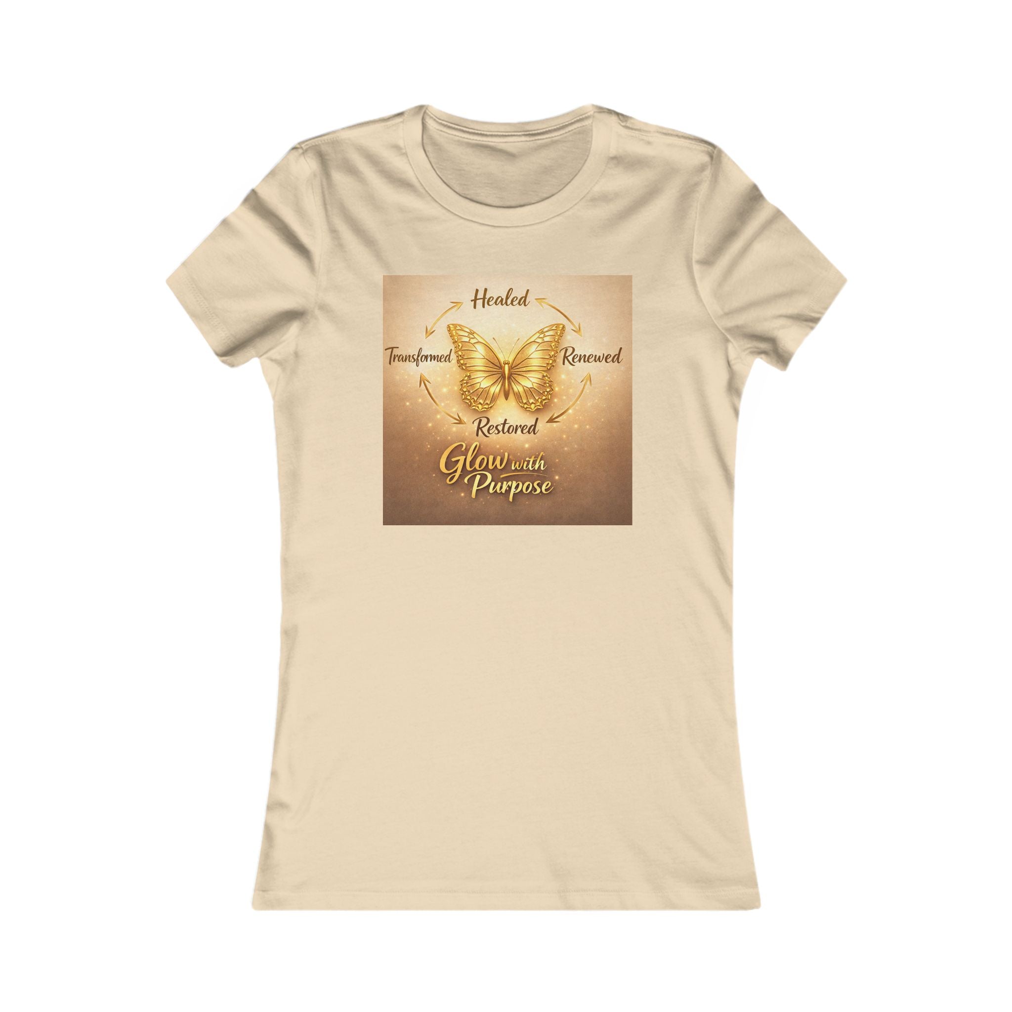 Butterfly Grace Women's Tee — Healed, Trusted, Restored Inspirational Shirt