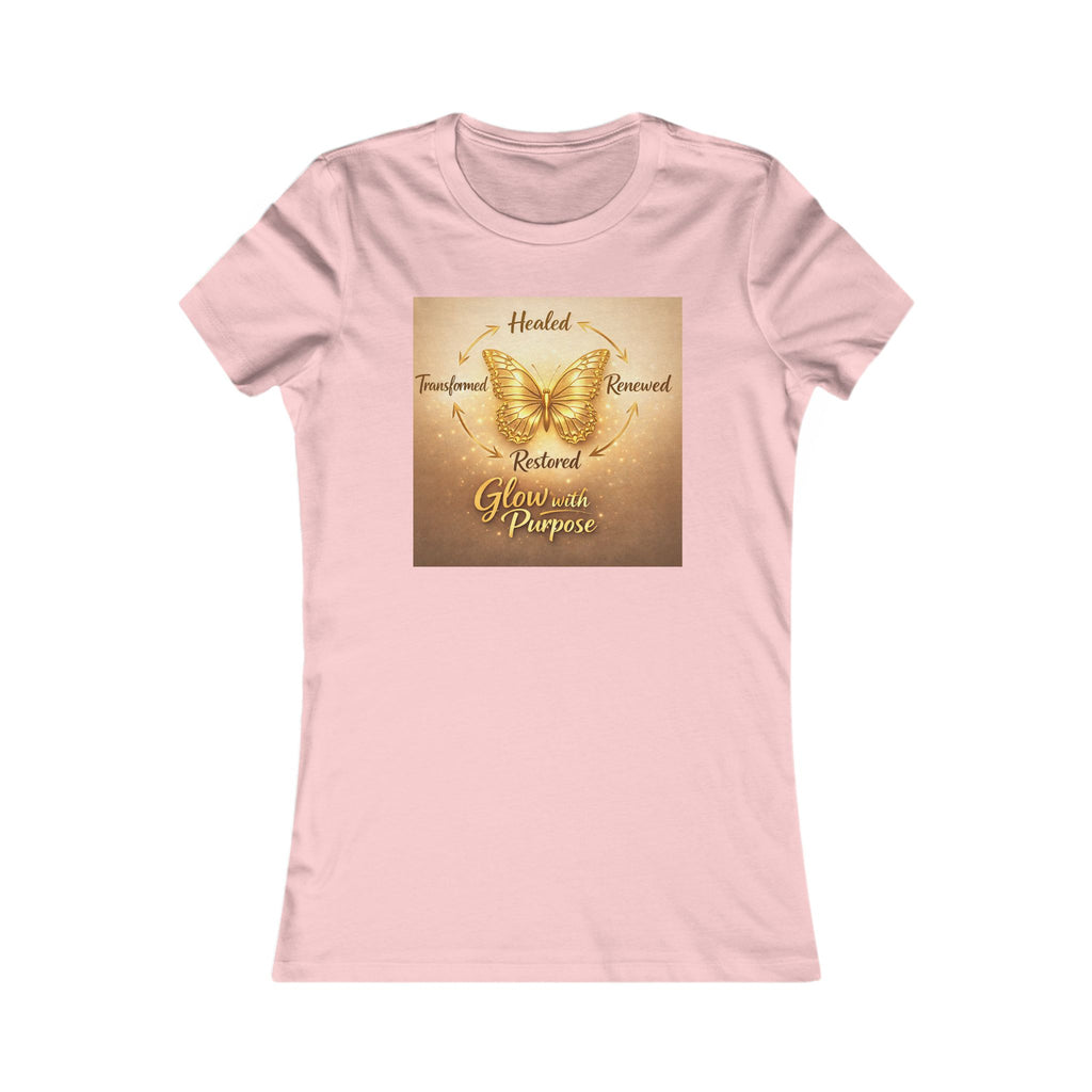 Butterfly Grace Women's Tee — Healed, Trusted, Restored Inspirational Shirt