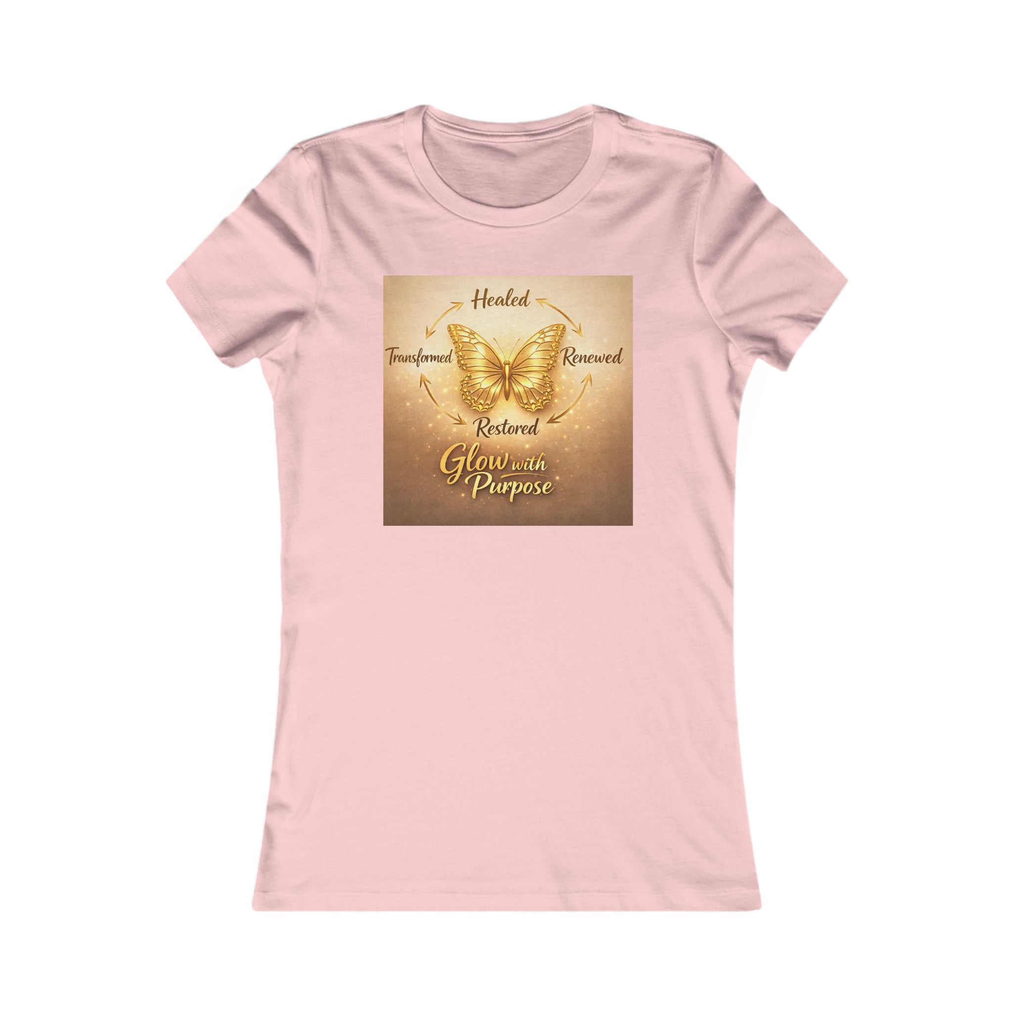Butterfly Grace Women's Tee — Healed, Trusted, Restored Inspirational Shirt