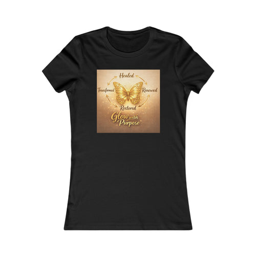 Butterfly Grace Women's Tee — Healed, Trusted, Restored Inspirational Shirt
