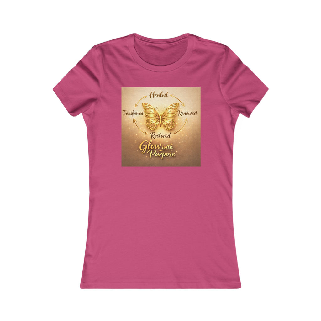 Butterfly Grace Women's Tee — Healed, Trusted, Restored Inspirational Shirt